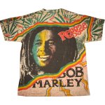 画像2: 【過去に販売した商品です】古着 BOB MARLEY ボブマーリー 総柄 Tシャツ USA製 80's/120628 (2)