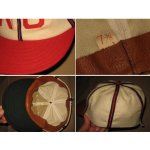 画像3: 【過去に販売した商品です】古着 ヴィンテージ ウール レザー汗止め ベースボール キャップ CAP 帽子 60's/121106 (3)