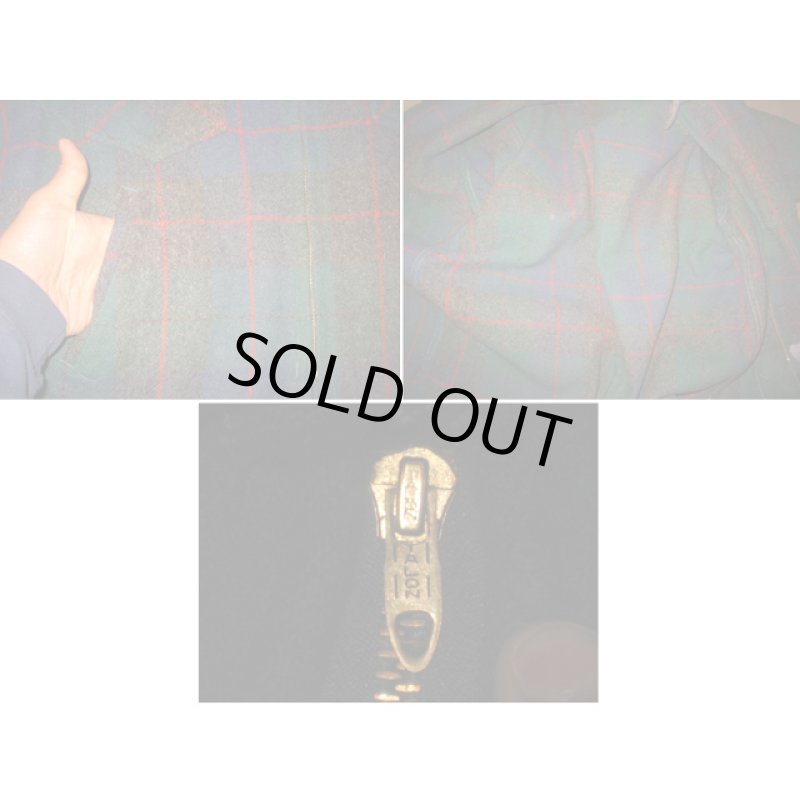 画像3: 古着 JOHNSON ジョンソン ダブルマッキノー ウール ジャケット GRN USA製 80's /121124 (3)