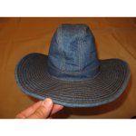 画像2: 古着 Levi's リーバイス デニム テンガロン ウエスタン ハット 帽子 USA製 70's/130504 (2)