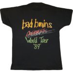 画像2: 【過去に販売した商品です/SOLD OUT】古着 BAD BRAINS バッドブレインズ Quickness ワールドツアー Tシャツ 80's/130925 (2)