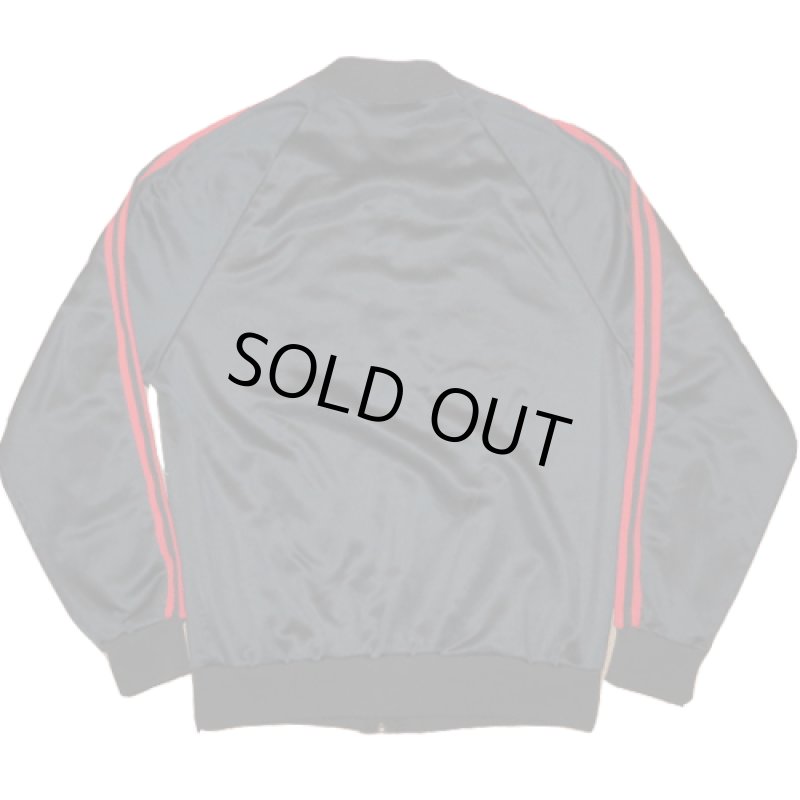 画像2: 古着 adidas アディダス ジャージ 3本ライン BLK/RED USA製 80's /131003 (2)