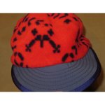 画像2: 美品 patagonia パタゴニア 雪無しタグ DUCKBILL ダックビル フリースキャップ 帽子 RED柄 USA製 90's/131125 (2)