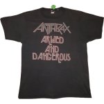 画像1: 【過去に販売した商品/在庫なし/SOLD OUT】古着 ANTHRAX アンスラックス ARMED AND DANGEROUS TOUR 85 Tシャツ 80's/140104 (1)