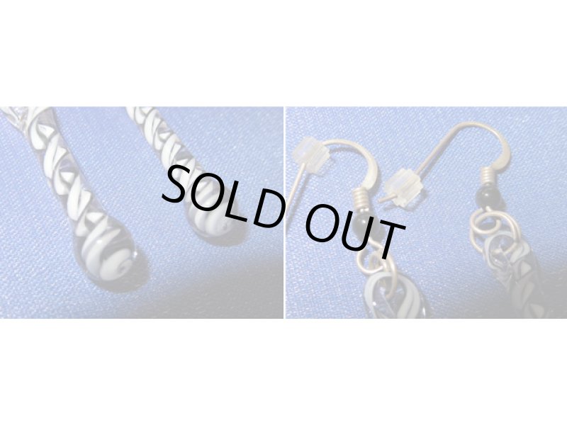 画像3: 新品 グラスアート GLASS ARTS ハンドメイド ヒッピー ピアス イヤリング 14MA-1 / 140402 (3)