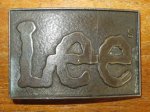 画像1: 古着 Lee リー ブラス 真鍮 ベルトバックル 80's アンティーク / 141119 (1)