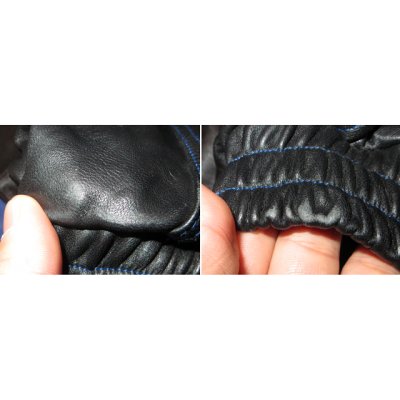 画像2: 新品 adidas アディダス player leather jacket RUN DMC JMJ着用 レザースタジャン 限定 BLUE/BLK 00's / 150216