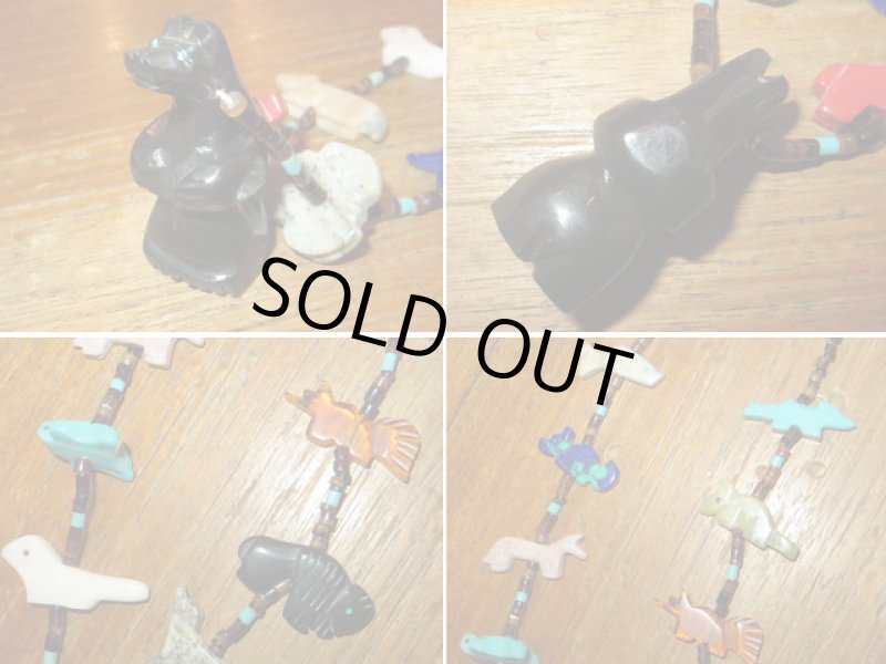 画像3: インディアンジュエリー ズニ族 フェティッシュ 首飾り ベアー 熊 動物 アニマルモチーフ  / 150406 (3)