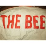 画像3: 古着 UNKNOWN THE BEE ニュースペーパーバッグ メッセンジャーバッグ WHT 70's /150624 (3)