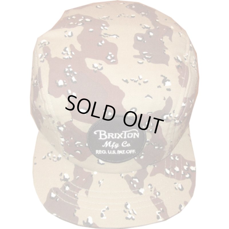画像1: 新品 BRIXTON ブリクストン チョコチップカモ 迷彩 キャップ CAP 帽子 BEI 00's / 151117 (1)
