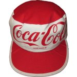 画像1: 古着 COCA COLA コカコーラ コットン ペインターキャップ 帽子 WHT/RED 80's / 160627 (1)