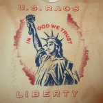 画像3: 新品 US RAGS ユーエスラグス 自由の女神 胸ポケ Tシャツ BEI USA製 00's / 160713 (3)