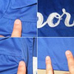画像6: 古着 Bonilla チェーンステッチ刺繡 ポリ ボーリングシャツ BLUE 70's / 160815 (6)