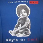 画像3: 古着 the notorious BIG ビギー sky's the limit スウェット BLUE 00's / 160921 (3)