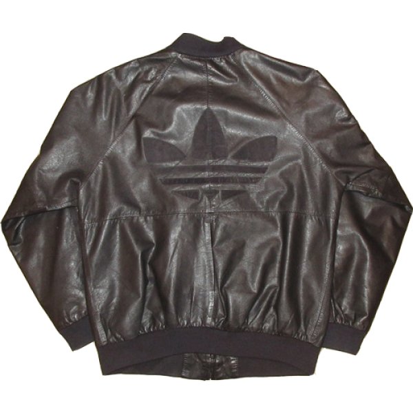 adidas leather jacket 80s ビンテージ 古着 アディダス-