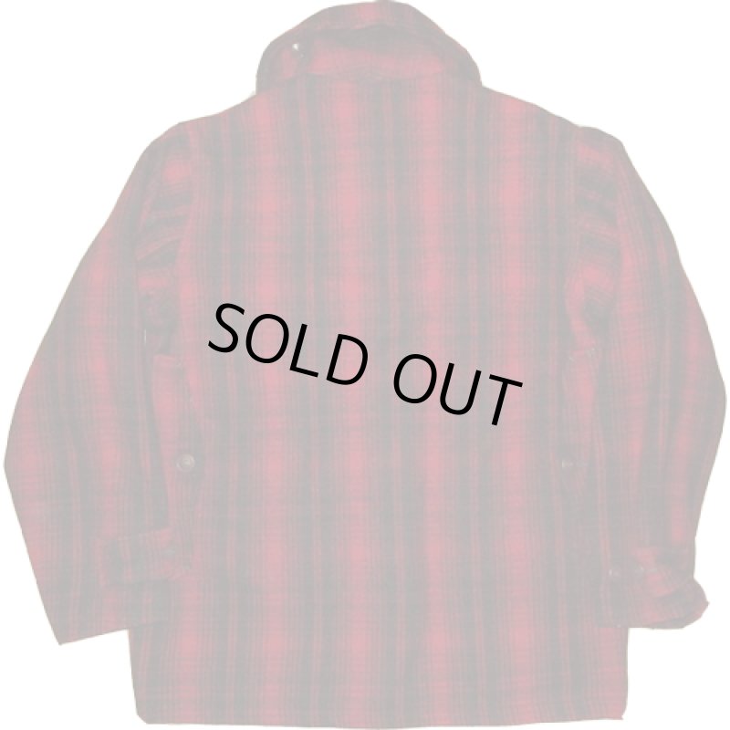画像2: 古着 Woolrich ウールリッチ ウール ハンティング マッキノー クルーザー ジャケット RED/BLK 50's / 161227 (2)