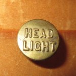 画像1: 古着 HEAD LIGHT ヘッドライト 2 チェンジボタン ワークブランド ヴィンテージ アンティーク 40's / 170407 (1)