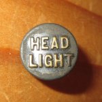 画像1: 古着 HEAD LIGHT ヘッドライト 1 チェンジボタン ワークブランド ヴィンテージ アンティーク 40's / 170407 (1)