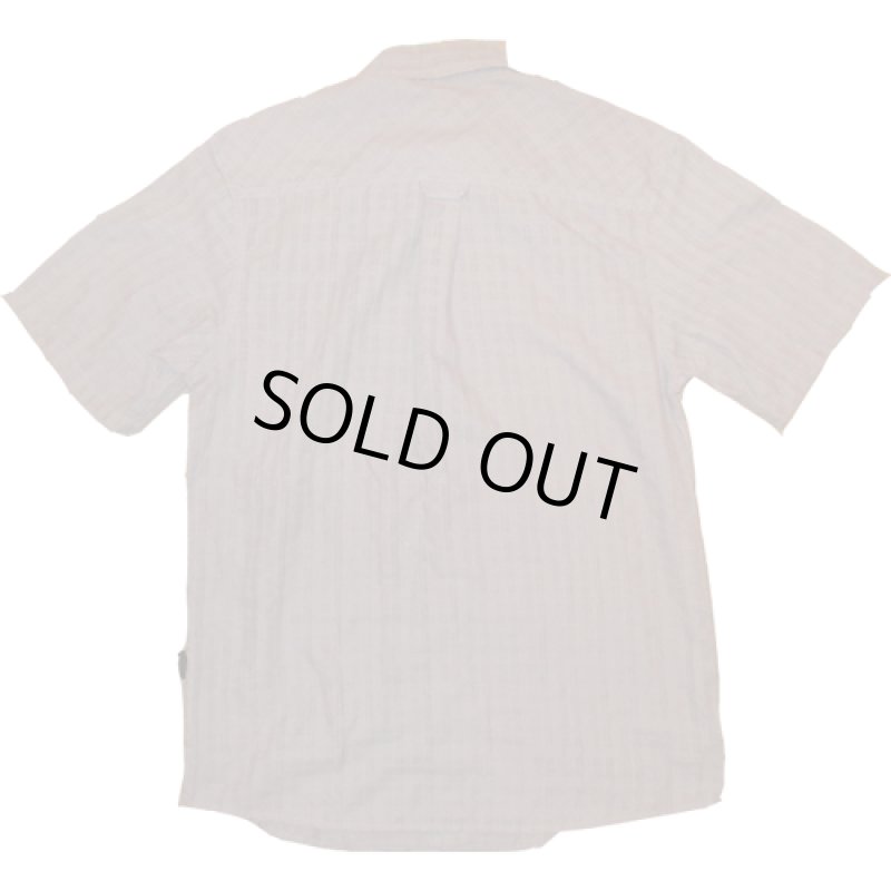 画像2: 古着 patagonia パタゴニア 織り柄 アウトドア 半袖シャツ GRY 00's / 170627 (2)