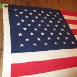 画像1: 古着 USA FLAG アメリカ国旗 星条旗 フラッグ ヴィンテージ アンティーク 70's / 170709 (1)