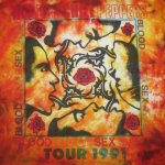 画像3: 古着 RED HOT CHILI PEPPERS レッドホットチリペッパーズ BLOOD SUGAR SEX MAGIK TOUR 1991 タイダイ Tシャツ 90's ヴィンテージ / 170715 (3)