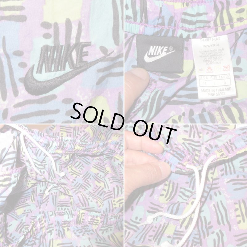 画像3: 古着 NIKE ナイキ サーフ ナイロン スイムショーツ ビーチショーツ ショートパンツ 総柄 00’s / 170721 (3)