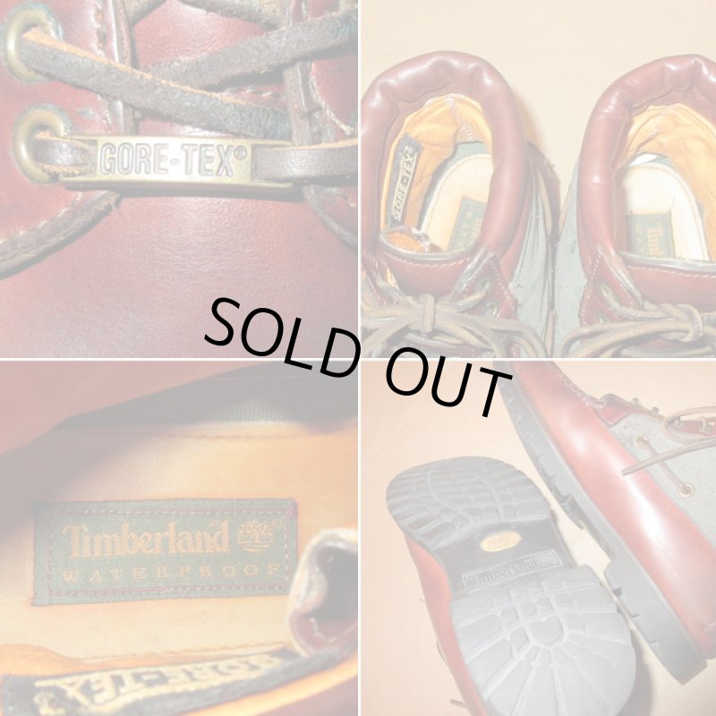 画像4: 古着 90's Timberland ティンバーランド GORE-TEX VIBRAM レザーブーツ BRW / 180907 (4)