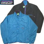 画像1: 古着 90's patagonia パタゴニア パイル グリセードカーディガン Rマーク フリースジャケット アウトドア BLUE/GRN / 171128 (1)