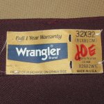画像6: SIZE 32×32 デッドストック 80's Wrangler ラングラー 82682WN ポリエステル パンツ WINE made in USA /180109 (6)