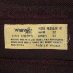 画像5: SIZE 32×34 デッドストック 80's Wrangler ラングラー 82682WN ポリエステル パンツ WINE made in USA /180109 (5)