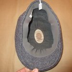 画像6: 古着 90's canali ツイード ハンチング キャップ CAP 帽子 イタリア製 GRY  / 180201 (6)