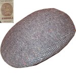 画像1: 古着 90's canali ツイード ハンチング キャップ CAP 帽子 イタリア製 GRY  / 180201 (1)