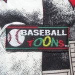 画像5: 古着 90's LOONEY TUNES × MLB タスマニアンデビル シルク ネクタイ /180210 (5)