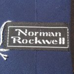 画像9: 古着 90's Norman Rockwell ノーマンロックウェル VAN HEUSEN アート シルクネクタイ / 180210 (9)
