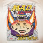 画像4: デッドストック 90's MAD MAGAZINE マッドマガジン RACING アルフレッド キャラクター Tシャツ WHT a / 180410 (4)