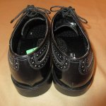 画像4: 美品 古着 00's FLORSHEIM フローシャイム ウイングチップ レザーシューズ 革靴 BLK  / 180412 (4)