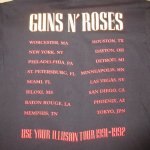 画像5: 古着 90's GUNS&ROSES ガンズ＆ローゼス USE YOUR ILLUSION TOUR Tシャツ BLK / 180529 (5)