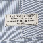 画像6: 新品 Ralph Lauren ラルフローレン ピンストライプ ユーズド加工 カーゴショーツ BLUE / 180531 (6)