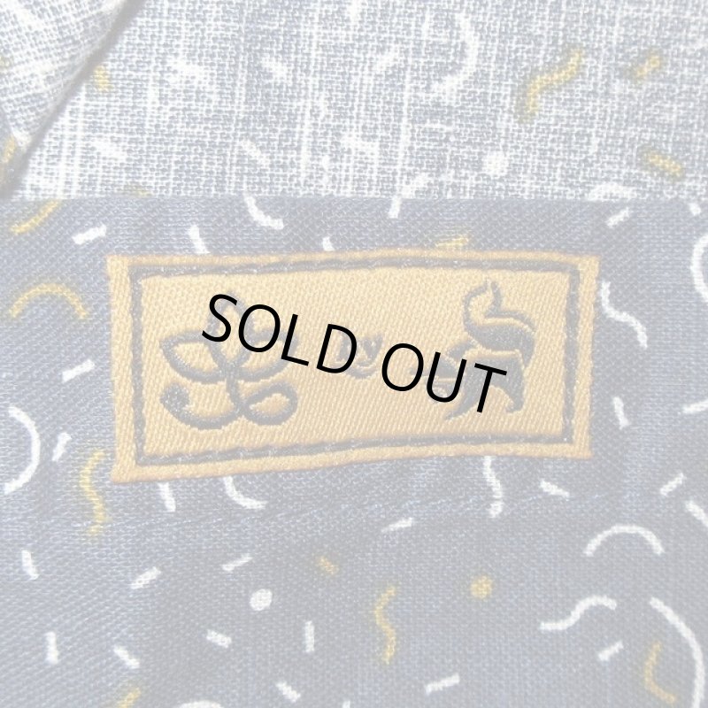 画像4: 新品 00's i-tal COLLECTIVE  LINES LIFE SHIRT by VINCS HEMP 半袖シャツ NVY / 180610 (4)