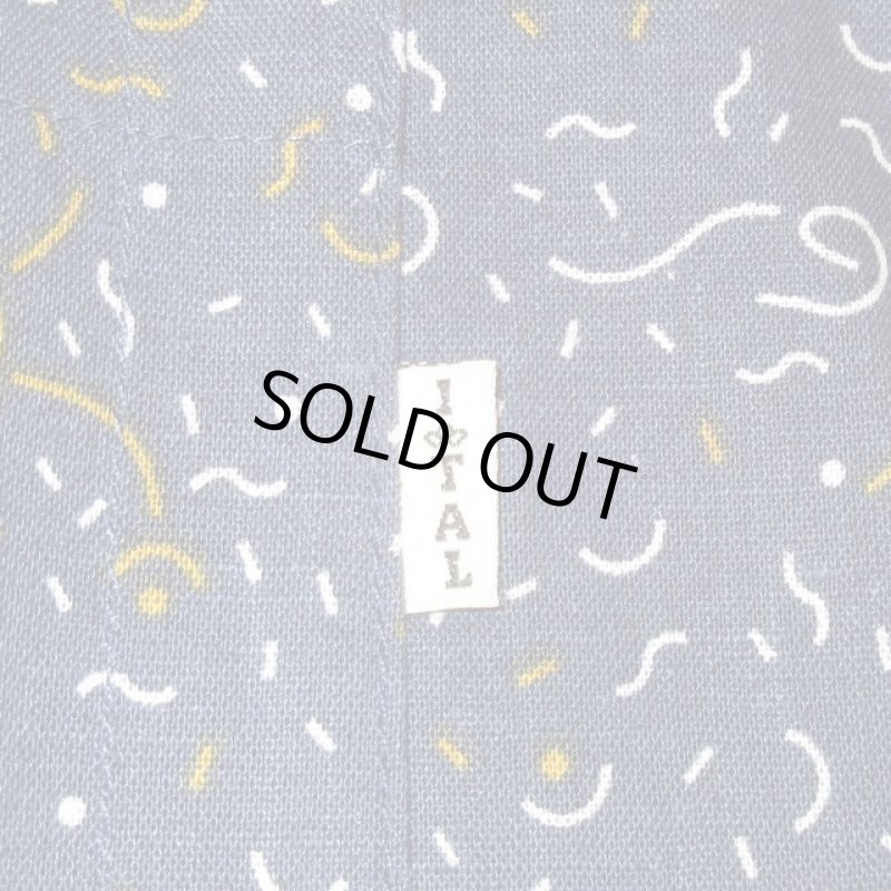 画像8: 新品 00's i-tal COLLECTIVE  LINES LIFE SHIRT by VINCS HEMP 半袖シャツ NVY / 180610 (8)