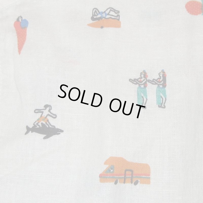 画像3: 新品 00's i-tal COLLECTIVE CALI SHIRT by OLGA CAPDEVILA HEMP 半袖シャツ WHT / 180610 (3)