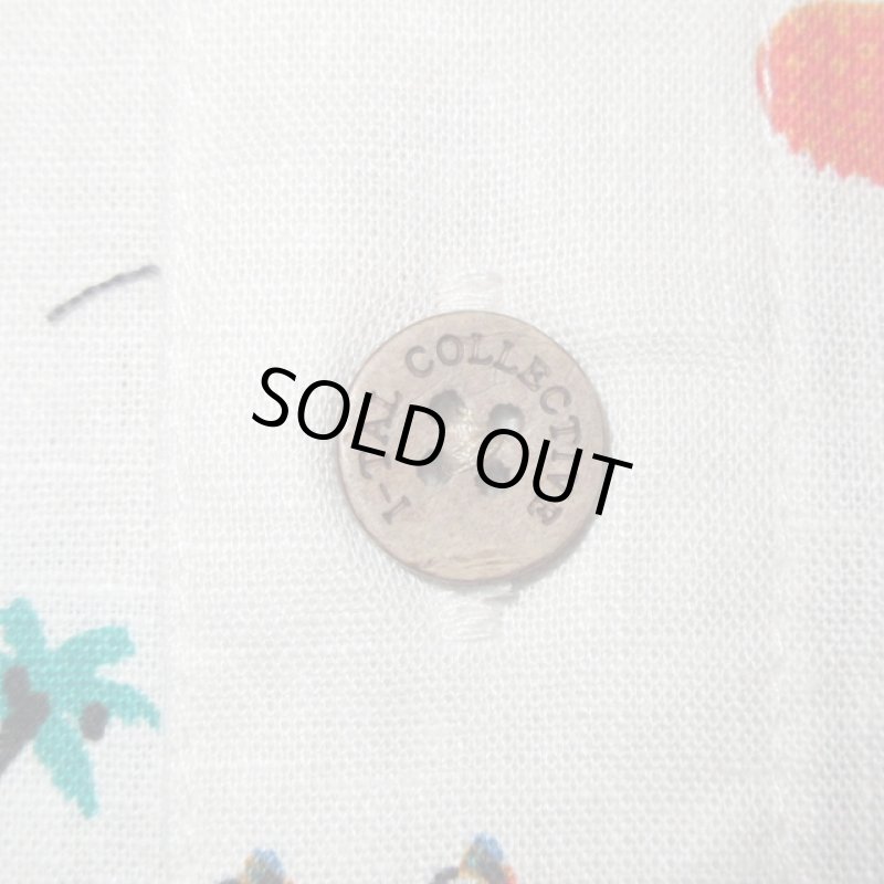 画像11: 新品 00's i-tal COLLECTIVE CALI SHIRT by OLGA CAPDEVILA HEMP 半袖シャツ WHT / 180610 (11)