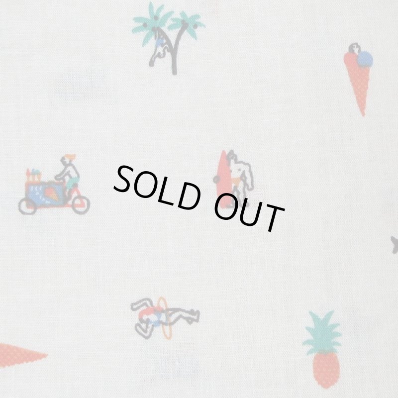 画像4: 新品 00's i-tal COLLECTIVE CALI SHIRT by OLGA CAPDEVILA HEMP 半袖シャツ WHT / 180610 (4)