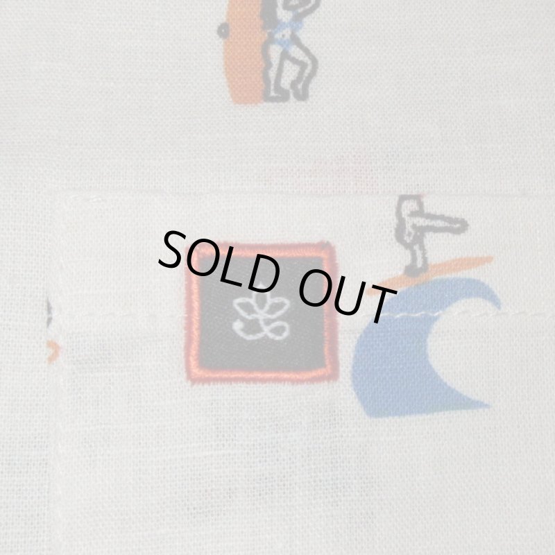 画像10: 新品 00's i-tal COLLECTIVE CALI SHIRT by OLGA CAPDEVILA HEMP 半袖シャツ WHT / 180610 (10)