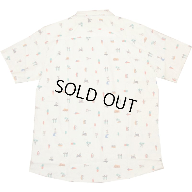 画像2: 新品 00's i-tal COLLECTIVE CALI SHIRT by OLGA CAPDEVILA HEMP 半袖シャツ WHT / 180610 (2)