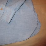 画像8: 古着 70's WRANGLER ラングラー ヒッピー 刺繍 シャンブレーシャツ BLUE /180611 (8)