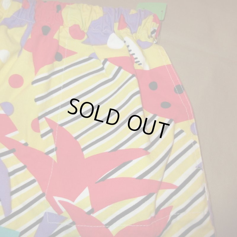 画像4: 古着 OFF SHORE オフショア サーフブランド 総柄 イージーショーツ MIX / 180702 (4)