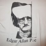 画像3: 古着 90's Edgar Allan Poe  エドガーアランポー Largely Literary 小説家 Tシャツ WHT / 180705 (3)