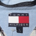 画像6: 古着 00's TOMMY HILFIGER トミーヒルフィガー 半袖シャツ WHT×NVY / 180709 (6)