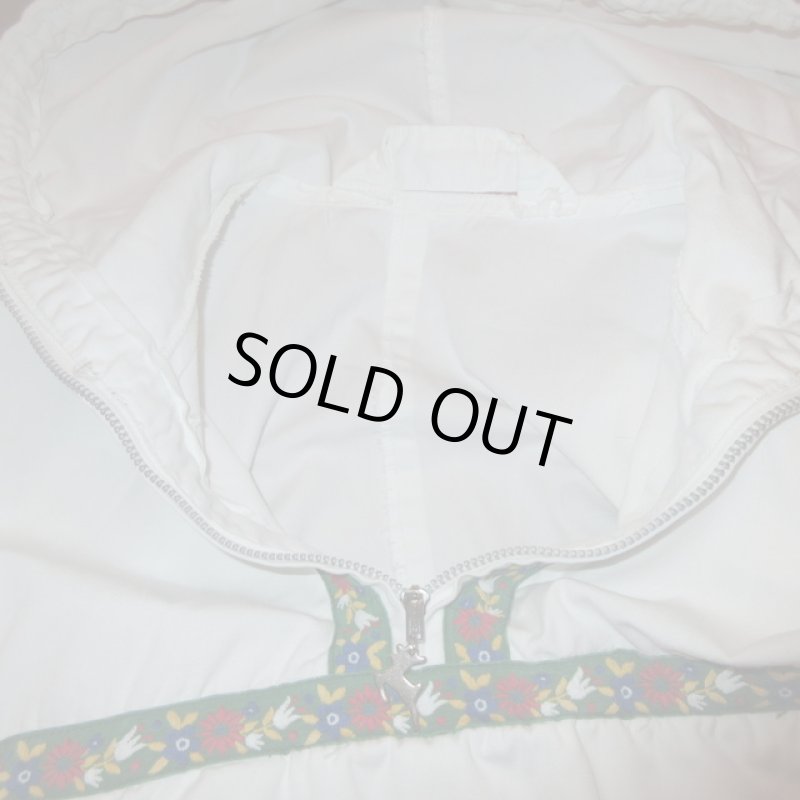 画像12: 古着 60's WHITE STAG ホワイトスタッグ チロリアンテープ ヒッピー コットン アノラック WHT / 181113 (12)